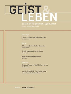cover image of Geist & Leben 1/2021